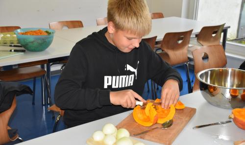Pausenverkauf rund um das Motto „fit und aktiv“